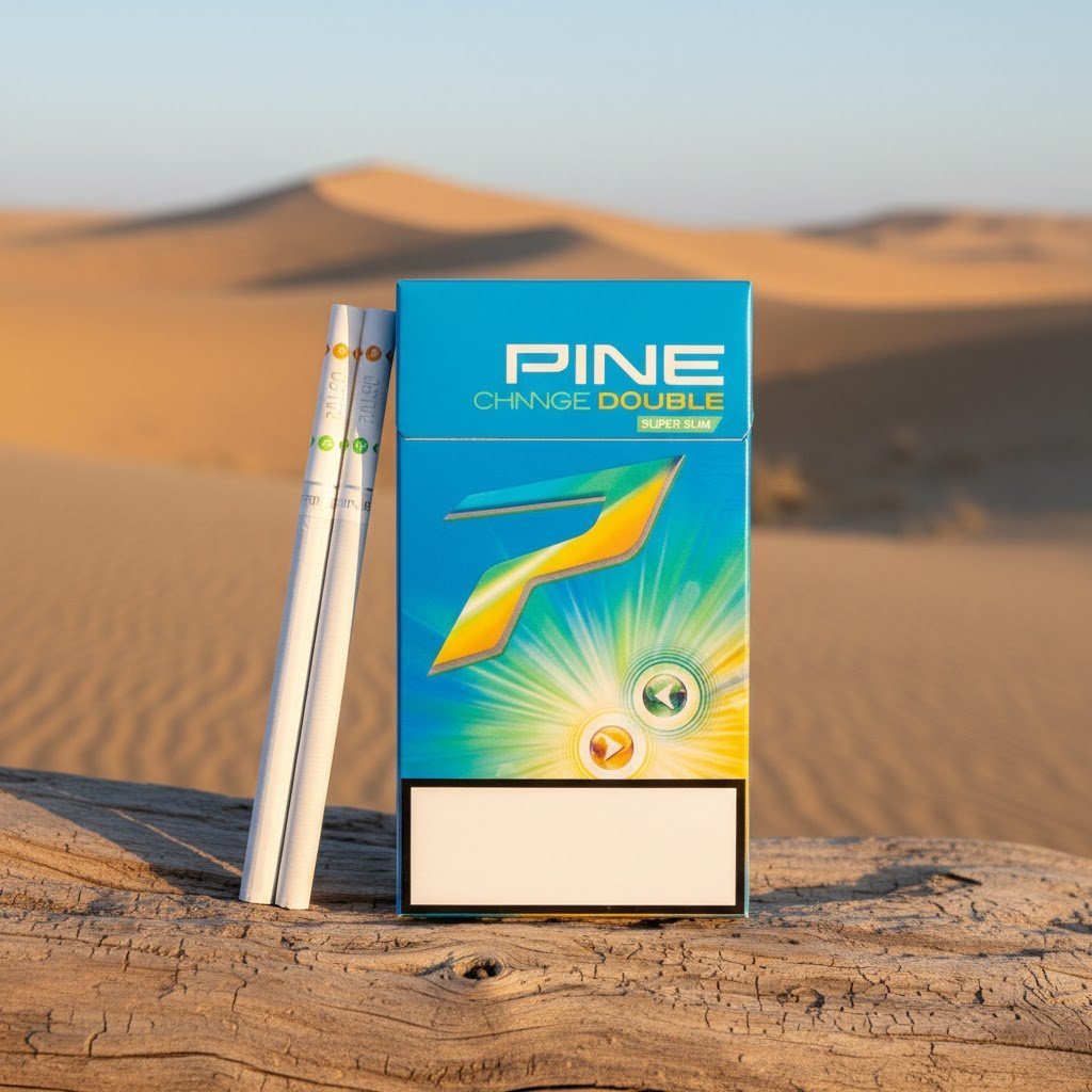 Pine Change Double Orange บุหรี่นอก ไพน์ เช้นจ์ ดับเบิ้ล ออเร้นจ์ มวนสลิม 2 เม็ดบีบ | Pine Change Double Orange