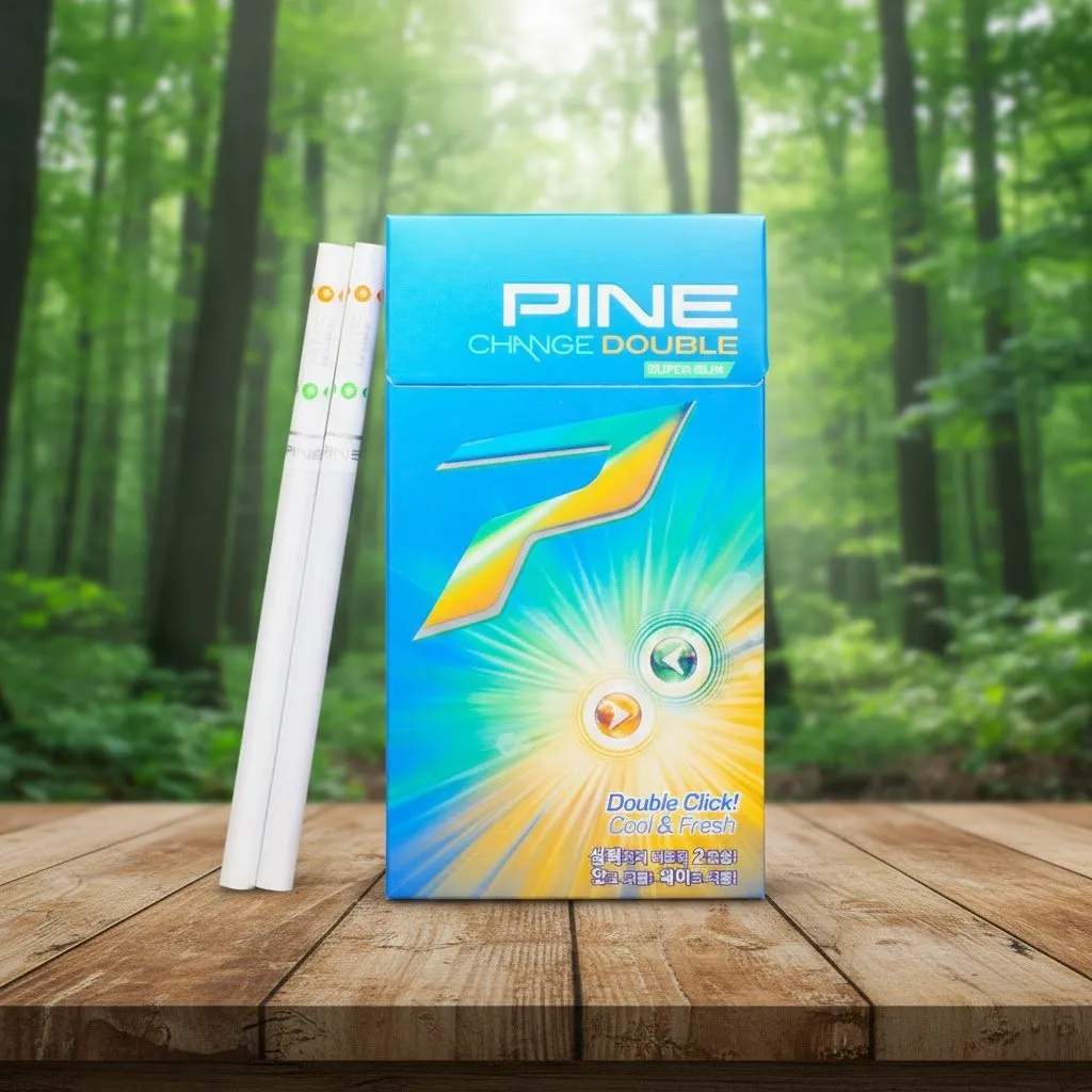 Pine Change Double Orange (ไพน์ เช้นจ์ ดับเบิ้ล ออเร้นจ์) บุหรี่นอกเกาหลี 2 เม็ดบีบ กลิ… | Pine Change Double Orange