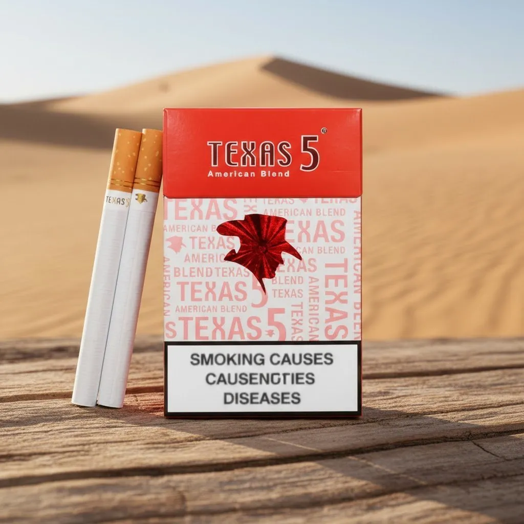 Texas 5 Red (เท็กซัส 5 แดง) บุหรี่นอกคุณภาพมาตรฐานสากล American Blend | Texas 5 Red American Blend