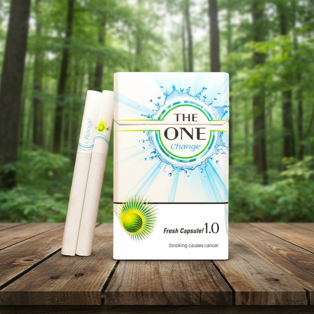 The One Change (เดอะ วัน เช้นจ์) บุหรี่นอกเกาหลี เม็ดบีบ รสเย็นพรีเมียม | The One Change