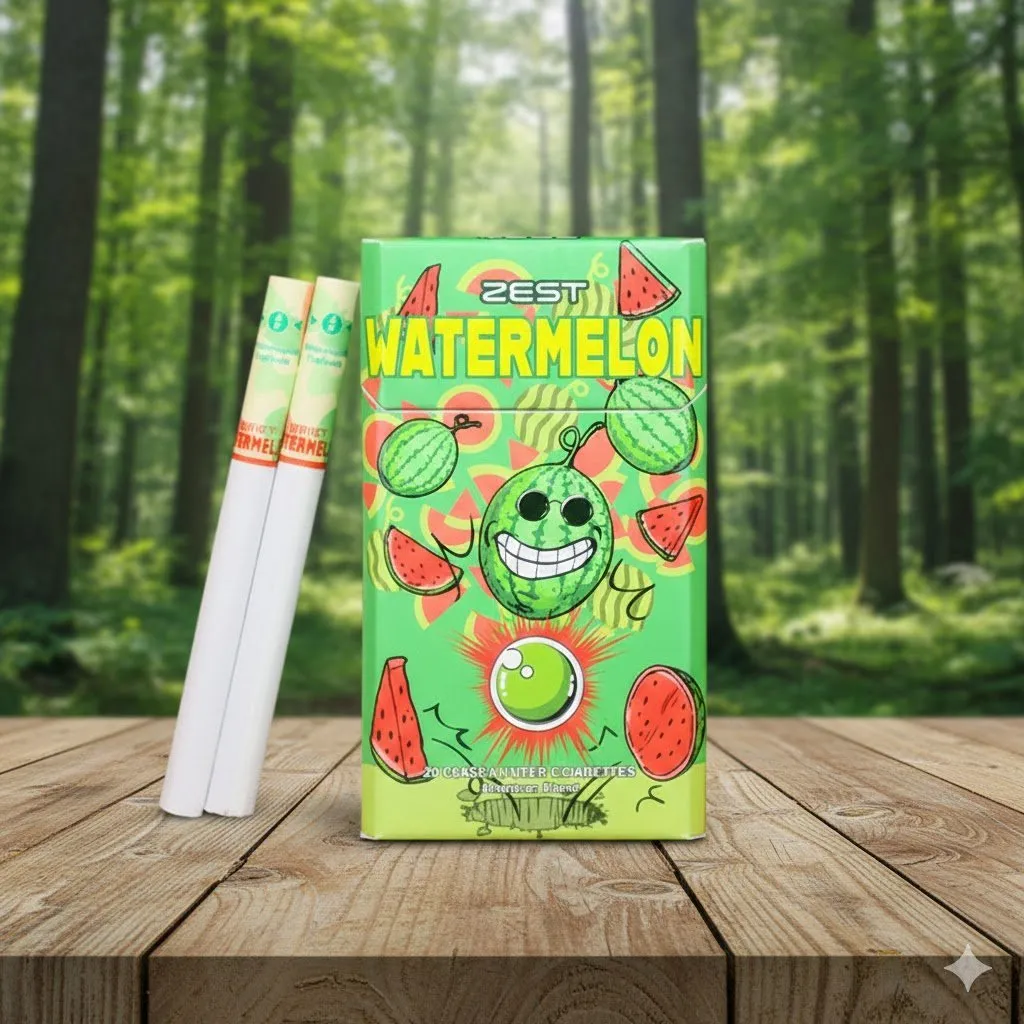 Zest Watermelon (เซสท์ แตงโม) บุหรี่นอกเกาหลี หอมกลิ่นแตงโม เม็ดบีบ รสหวาน เย็นสดชื่น | Zest Watermelon