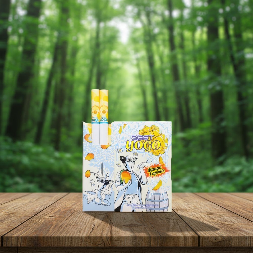 Zest Yogo Mango Capsule (เซสท์ โยโก มะม่วง) บุหรี่นอกเกาหลี 1 เม็ดบีบ | Zest Yogo Mango Capsule